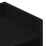 Buffet noir en chêne vidaXL 105x30x70 cm en bois d'ingénierie