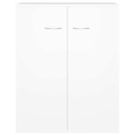 vidaXL Buffet blanc 60x30x75 cm bois d'ingénierie