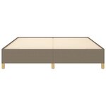 vidaXL Cadre de lit Taupe 180x200 cm Tissu