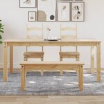 vidaXL Table à manger Panama 180x90x75 cm bois massif de pin