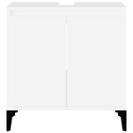 vidaXL Meuble d'évier blanc 58x33x60 cm bois d'ingénierie