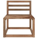 vidaXL Salon de jardin 11 Pièces Marron Bois de pin imprégné