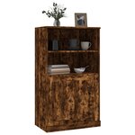 vidaXL Buffet haut chêne fumé 60x35 5x103 5 cm bois d'ingénierie