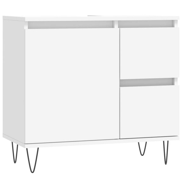 vidaXL Armoire de salle de bain blanc 65x33x60 cm bois d'ingénierie