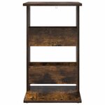 vidaXL Table d'appoint Chêne fumé 40 x 35 x 60 5 cm Bois d'ingénierie