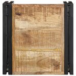 vidaXL Table basse 40x40x35 cm bois de manguier massif brut