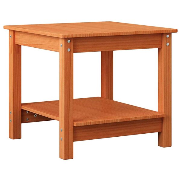 vidaXL Table basse Marron cire 50 x 50 x 45 cm Bois massif en pin