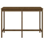 vidaXL Table de jardin marron miel 159 5x82 5x110cm bois massif de pin