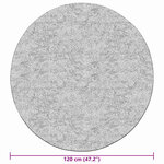 vidaXL Tapis lavable antidérapant Patchwork φ120 cm multicolore