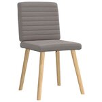 vidaXL Chaises à manger lot de 4 taupe tissu