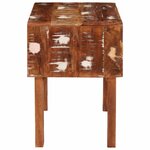vidaXL Table d'appoint Marron 40 x 32 x 46 cm Bois Recyclé Solide