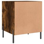 vidaXL Tables de chevet 2 Pièces chêne fumé 40x40x50 cm bois d'ingénierie