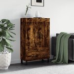 vidaXL Buffet haut chêne fumé 69 5x31x115 cm bois d'ingénierie