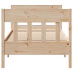 vidaXL Cadre de lit sans matelas 75x190 cm bois de pin massif