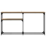 vidaXL TableConsole Chêne artisanal 145 x 22 5 x 75 cm