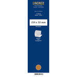 Bandes Klemmfix double soudure 210 x 55 mm pour timbres-poste. Fond - Transparent