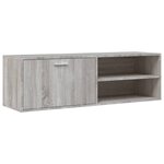 vidaXL Meuble TV sonoma gris 120x34x37 cm bois d'ingénierie