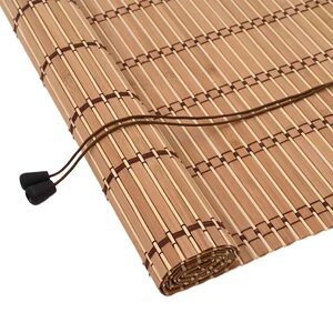 vidaXL Store enrouleur avec des rideaux Nature 150 x 220 cm Bambou