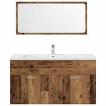vidaXL Ensemble de meubles salle de bain 3 Pièces bois d'ingénierie