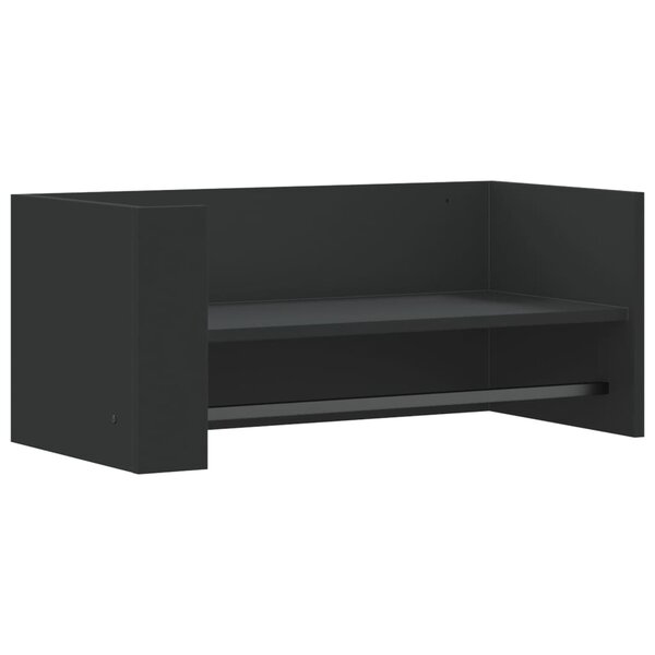 vidaXL Étagère murale noir 70 5x35x30 5 cm bois d'ingénierie