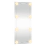 vidaXL Miroir mural avec lumières LED 40x80 cm verre rectangulaire