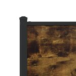 vidaXL Tête de lit chêne fumé 150 cm bois d'ingénierie et acier