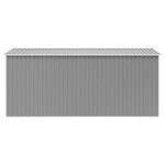 vidaXL Abri de jardin 257x392x181 cm Métal Gris