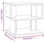 vidaXL Table d'appoint Chêne marron 40x40x40 cm Bois d'ingénierie