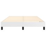 vidaXL Cadre de lit Blanc 140x190 cm Similicuir
