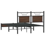 vidaXL Cadre de lit sans matelas chêne marron 120x190 cm