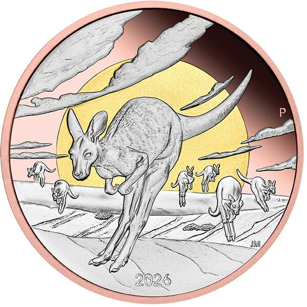 Monnaie KANGAROO Wonders of Australia 5 Oz Argent 8$ Australia 2026