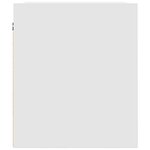vidaXL Table de chevet murale blanc 38x34x40 cm