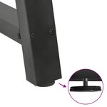 vidaXL Pieds de table basse en forme de A 2 pièces Anthracite 60 x (42-43) cm Acier