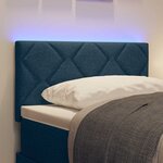 vidaXL Tête de lit avec des lumières à LED Réglable Bleu 180 cm tissu