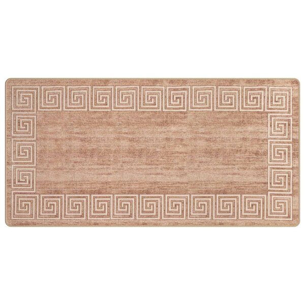 vidaXL Coureur de Tapis MARSA Blanc 100 x 200 cm Polyester et PVC