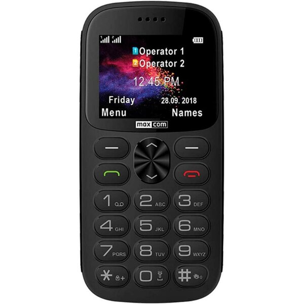 Téléphone portable senior maxcom mm471 - noir