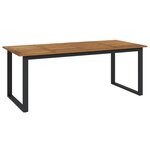vidaXL Ensemble de salle à manger de jardin 9 pièces en poly rotin noir acacia