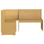 vidaXL Ensemble à manger REINE 3 Pièces marron miel bois de pin massif
