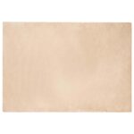vidaXL Tapis en Fourrure Synthétique de Lapin Beige 140 x 200 cm