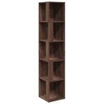 vidaXL Armoire d'angle Chêne marron 33x33x164 5 cm Bois d'ingénierie