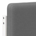 vidaXL Tête de lit capitonnée Blanc et gris clair 90 cm Pin massif