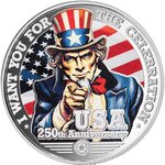 Monnaie UNCLE SAM 1/2 Oz Argent 1$ Niue 2026
