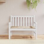 vidaXL Coussin de banc de jardin beige 100x50x4 cm tissu oxford