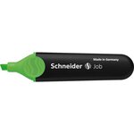 Surligneur rechargeable job pointe biseau 1-5 mm vert x 10 schneider