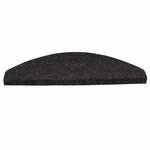 vidaXL Tapis d'escalier auto-adhésifs 20 Pièces noir 56x17x3 cm