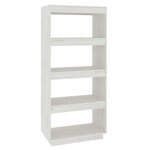 vidaXL Bibliothèque/Séparateur de pièce Blanc 60x35x135 cm Pin massif