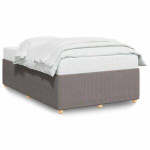 vidaXL Cadre de lit sans matelas taupe 120x200 cm tissu