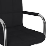 vidaXL Chaise de salle à manger Tissu Noir