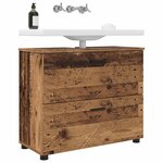 vidaXL Cabinet de salle de bain Bois Ancien 76 5 x 35 x 64 cm