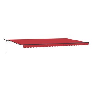 vidaXL Tissu de auvent avec Rouge 600 × 300 cm Polyester